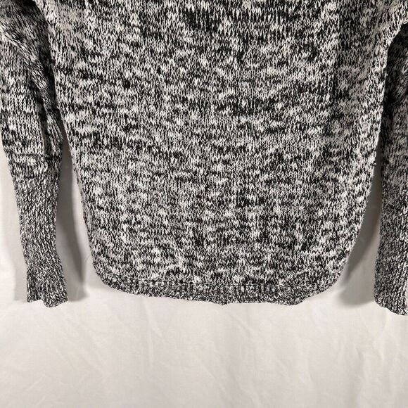 Rock Republic Sweater Women's Medium White Black Knit Sequin Round Neck Pullover - Picture 3 of 9